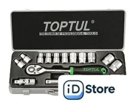 Набор трещотка с головками Toptul GCAD1502 15 предметов