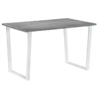 Обеденный стол Notta Лота Лофт 140 25 мм / 489653 (бетон/белый матовый)