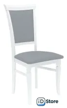 Стул Leset Монтана (белый 9003/патина серебро/жаккард Атина серебро Ж4.04)