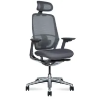 Кресло офисное Norden Hertz / HN01TDA-D03 (серый, сетка/черный, пластик/алюминий, база)