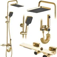 Душевая система Rea Helix Gold REA-P6619