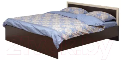 Двуспальная кровать Олмеко 21.54-01 с настилом