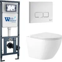 Унитаз подвесной Saniteco KW-9003W Rimles WeltWasser Marberg 410 Marberg 410 SE GL-WT