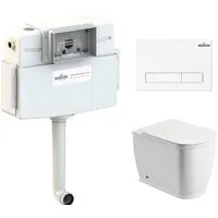 Унитаз приставной Lavinia Boho Relfix Bell Pro Set 4 в 1 77060205 (белый пластик)