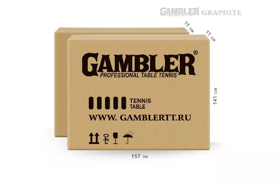 Стол теннисный GAMBLER GRAPHITE / GTS-9