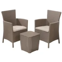 Комплект садовой мебели Keter Iowa Balcony / 224383 (капучино)