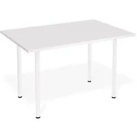 Кухонный стол Sheffilton SHT-TU66/TT 120/80 ЛДСП (белый/белый шагрень)