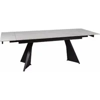 Кухонный стол Signal Laconi 160-220/90 (белый/черный)