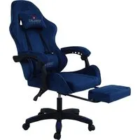 Игровое (геймерское) кресло Calviano 1584 (велюр, синий)