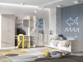 Детская Юниор-2 - Белый / Шарли Мокко