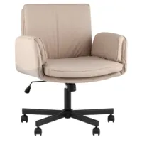 Офисное кресло TopChairs Foldo с откидными подлокотниками (бежевый D-802)
