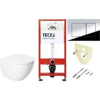 Унитаз подвесной Saniteco KW-9003W Single Hole TECE Kit 9400412