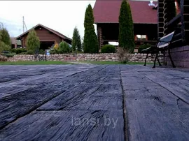 Доска пошаговая терасная "Доска большая". 96х25см." Бетон .