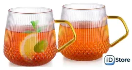 Набор кружек Makkua Ribbed Glassware RC300