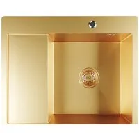 Кухонная мойка Mixline Pro 552927 (золото, с сифоном)