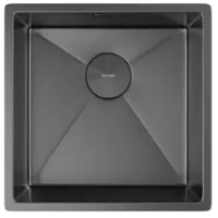 Мойка кухонная ZorG Zerox 44 U / IF PVD Gunblack