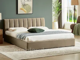 Кровать SIGNAL MONTREAL Velvet Bluvel 28 бежевый подъемный механизм (160х200)