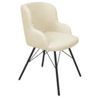 Стул Sheffilton SHT-ST39/S370-VP (бежевый/черный муар)