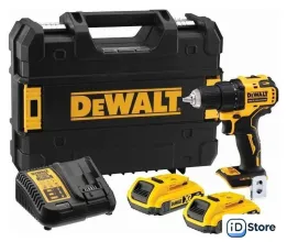 Дрель-шуруповерт DeWalt DCD708D2T-QW (с 2-мя АКБ, кейс)