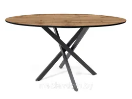 Обеденный стол раздвижной Геометрия 2 D900 МДФHPL пластик кромка ПВХ (дуб вотан)