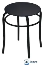 Табурет Ника 2 ТПР2/Ч (черный/матовый черный)