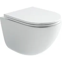 Унитаз подвесной Ceramica Nova Vogue CN4008T (белый, с креплением и сиденьем)