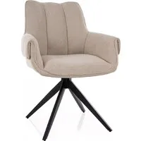 Стул с подлокотниками Signal Gio (t.251 светло-бежевый/черный)
