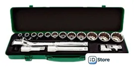 Набор трещотка с головками Toptul GCAD1604 16 предметов