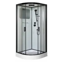 Душевая кабина Niagara NG-6902-01 100x100 (черный, тонированное стекло)