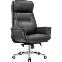 Офисное кресло SitUp Paid black Chrome (экокожа)