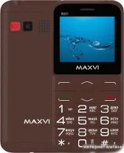 Кнопочный телефон Maxvi B231 (коричневый)