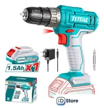 Дрель-шуруповерт Total TDLI1218 (с 1-м АКБ)