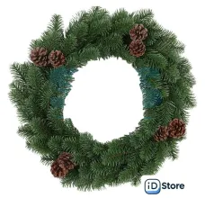 Рождественский венок Neon-Night 307-144 0.45 м (с шишками)