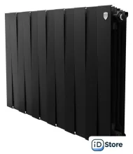 Биметаллический радиатор Royal Thermo PianoForte 500 Черный - 12 секций