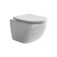 Унитаз подвесной Ceramica Nova Rimless CN3009 (с крепежом и сиденьем)