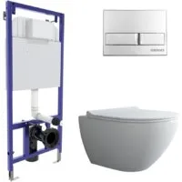 Унитаз подвесной Berges Wasserhaus Puma Rimless Toma Slim SO Novum525 L3 043272