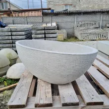 Цветочница бетонная "Лодочка" 270х790хм400м.