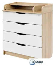 Детский комод Атон Мебель Сириус-2 Wood 804 ПВХ (дуб сонома)