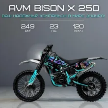 Кроссовый мотоцикл AVM BisonX 250