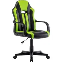 Игровое (геймерское) кресло Brabix GM-202 (черный/зеленый)