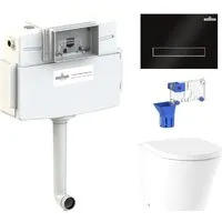 Унитаз приставной Lavinia Boho Relfix Biore 5 в 1 87060238 (черное стекло)