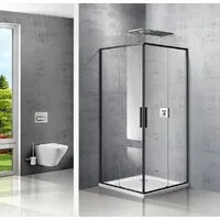 Душевой уголок Vincea Slim VSS-2SL900CLB (черный матовый/прозрачное)