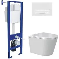 Унитаз подвесной Berges Wasserhaus Vita Rimless 043383 (с сиденьем)