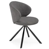 Стул Woodville Solomon крутящийся (gray/black)