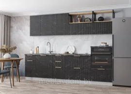 Кухня Монца 2.8м - Гранит Оникс (ДСВ Мебель)