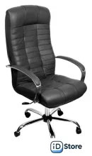 Офисное кресло Деловая обстановка Атлант Хром СХН кожа (черный)