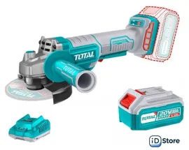 Угловая шлифмашина Total TAGLI2111561 (с 1-им АКБ, кейс)