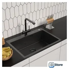 Кухонная мойка ARFEKA ECO AR 700500 BLACK PVD NANO DECOR