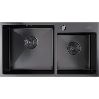 Кухонная мойка Mixline 547241 (черный графит, 3 мм)