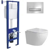 Унитаз подвесной Berges Wasserhaus Okus Rimless 043392 (с сиденьем)